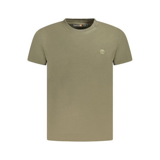 Timberland Green Cotton Men Shirt Timberland Slate Gray