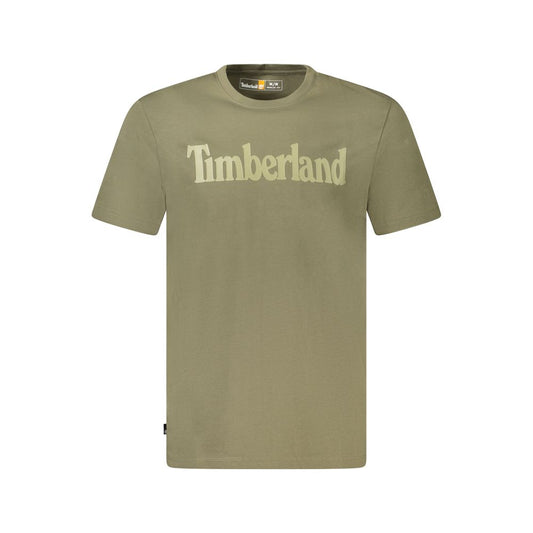 Timberland Green Cotton T-Shirt Timberland Slate Gray