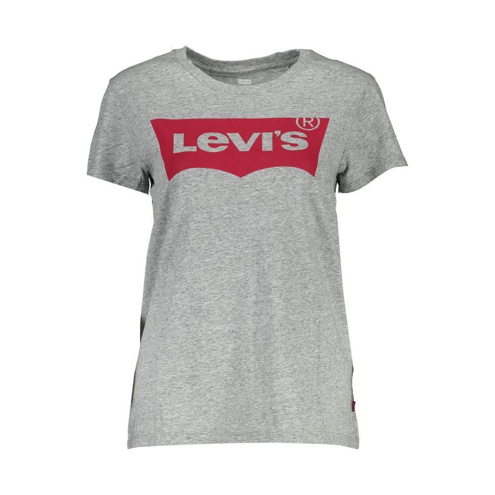 Levi's Gray Cotton Unisex T-Shirt LE-5223-XS