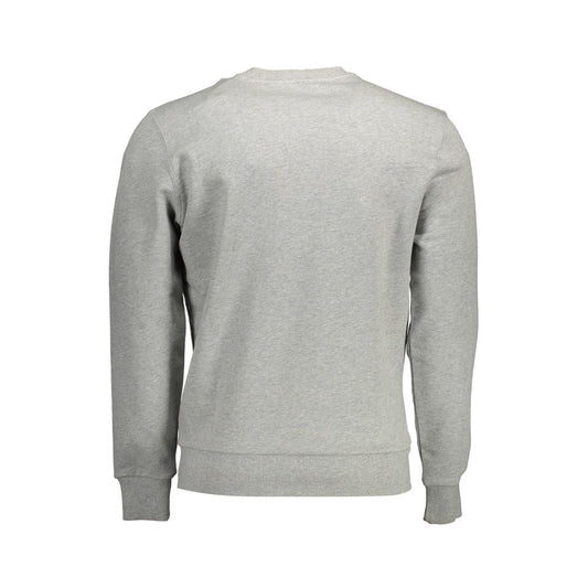 North Sails Gray Cotton Men Sweater North Sails Dark Gray