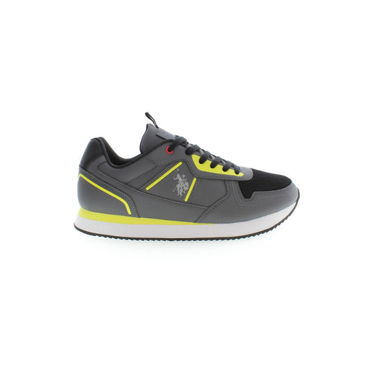 U.S. POLO ASSN. Gray Polyester Men Sneaker U.S. POLO ASSN. Dim Gray