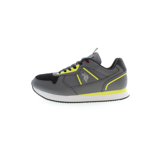 U.S. POLO ASSN. Gray Polyester Men Sneaker U.S. POLO ASSN. Dim Gray