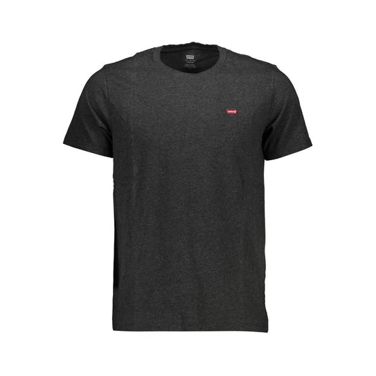 Levi's Gray Cotton Men T-Shirt Levi's Dark Slate Gray