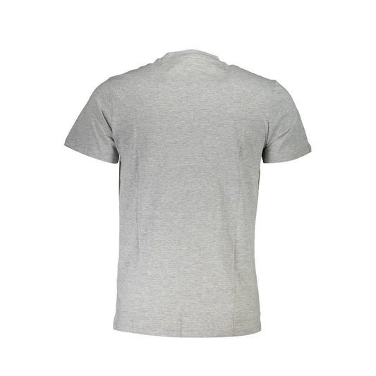 Cavalli Class Gray Cotton Men T-Shirt Cavalli Class Gray