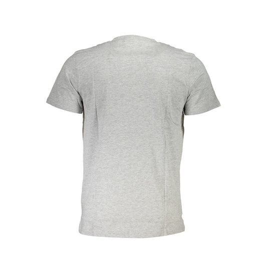 Cavalli Class Gray Cotton Men T-Shirt Cavalli Class Gray