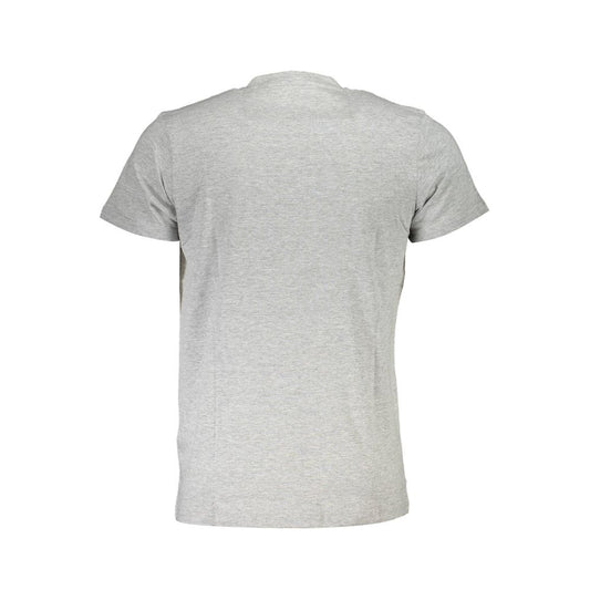 Cavalli Class Gray Cotton Men T-Shirt Cavalli Class Gray