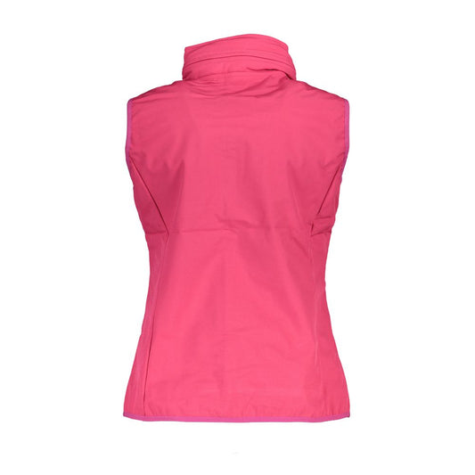 Scuola Nautica Pink Polyester Jackets & Coat Scuola Nautica Pale Violet Red