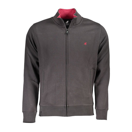 U.S. Grand Polo Gray Cotton Men Sweater U.S. Grand Polo Dark Slate Gray