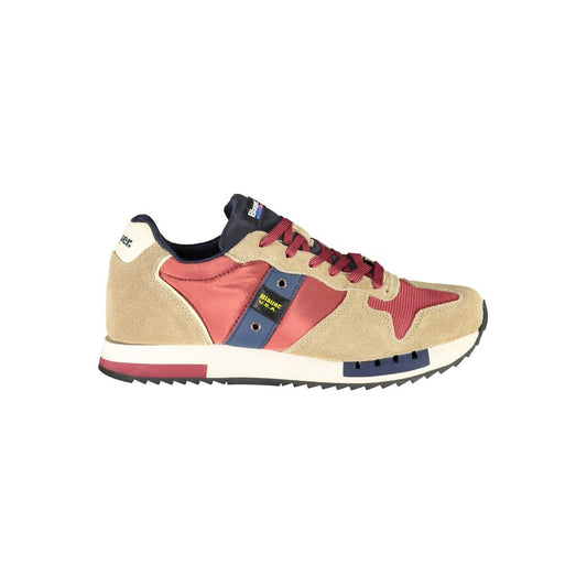 Blauer Beige Sports Sneakers with Contrast Accents Blauer Tan