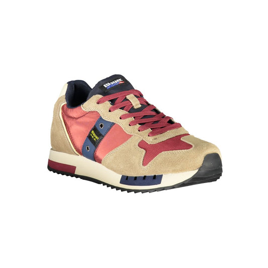 Blauer Beige Sports Sneakers with Contrast Accents Blauer Tan
