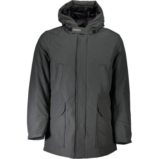 Woolrich Gray Cotton Men Jacket Woolrich Dark Slate Gray