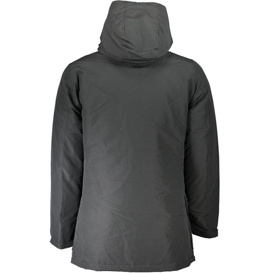 Woolrich Gray Cotton Men Jacket Woolrich Dark Slate Gray