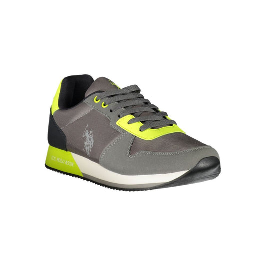 U.S. POLO ASSN. Gray Polyester Men Sneaker U.S. POLO ASSN. Dim Gray