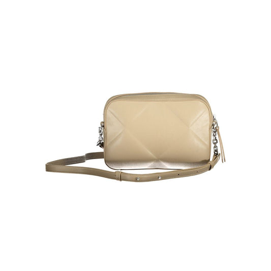 Calvin Klein Beige Polyester Handbag Calvin Klein Tan