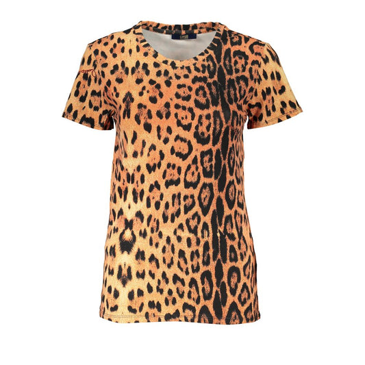 Cavalli Class Orange Cotton Tops & T-Shirt Cavalli Class Dark Salmon