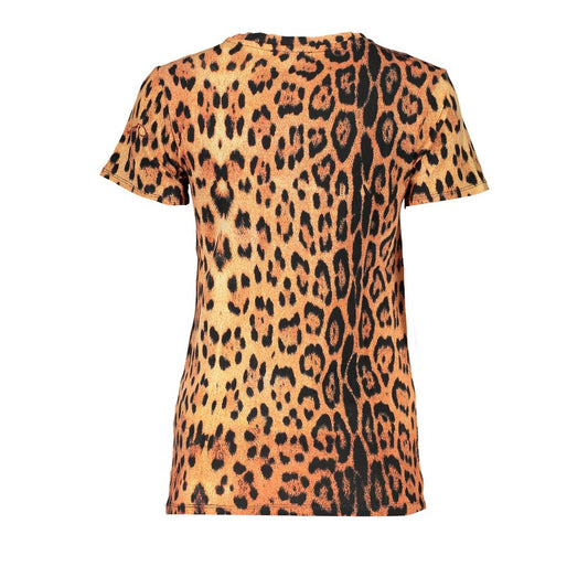 Cavalli Class Orange Cotton Tops & T-Shirt Cavalli Class Dark Salmon