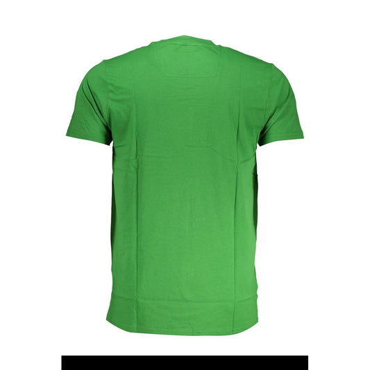 Cavalli Class Green Cotton T-Shirt Cavalli Class Sea Green