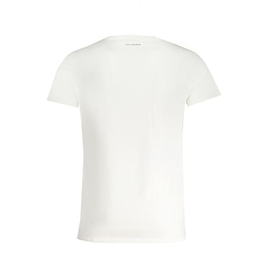 Trussardi White Cotton T-Shirt Trussardi White Smoke