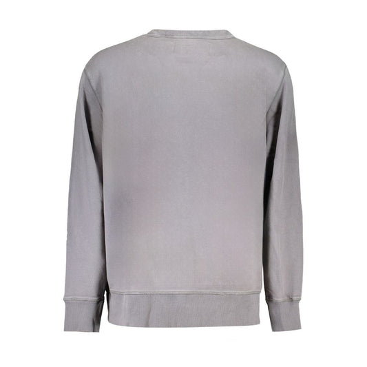 Calvin Klein Gray Cotton Men Sweater Calvin Klein Dark Gray