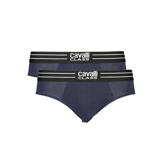 Cavalli Class Blue Cotton Men Underwear Cavalli Class Dark Slate Gray