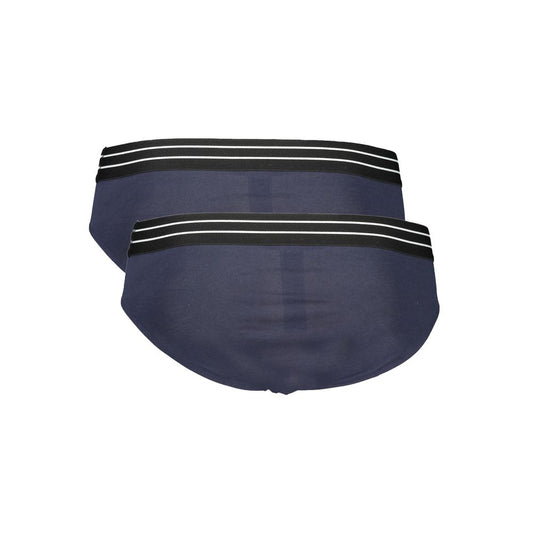 Cavalli Class Blue Cotton Men Underwear Cavalli Class Dark Slate Gray