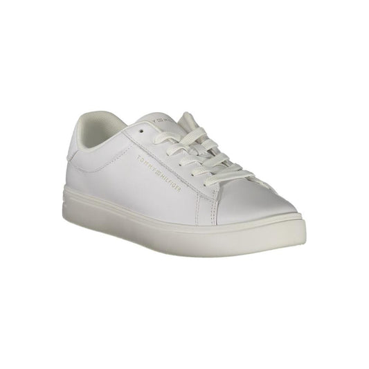 Tommy Hilfiger White Polyethylene Women Sneaker Tommy Hilfiger Gray
