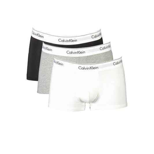 Calvin Klein Gray Cotton Men Boxer Underwear Calvin Klein Light Gray