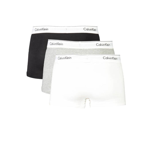 Calvin Klein Gray Cotton Men Boxer Underwear Calvin Klein Beige
