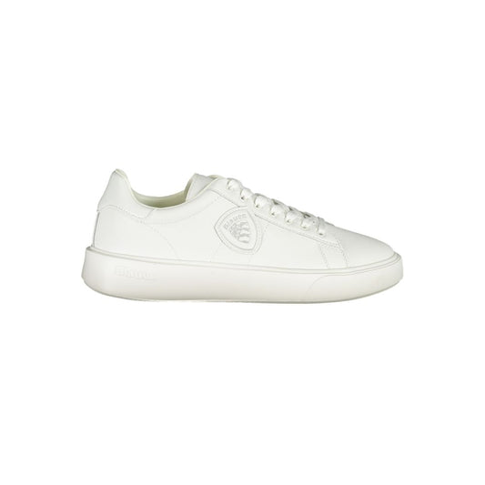 Blauer White Leather Men Sneaker Blauer Beige