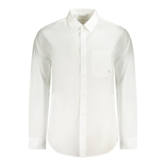 Calvin Klein White Cotton Shirt Calvin Klein Beige