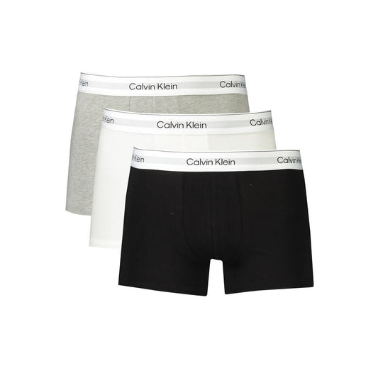 Calvin Klein Gray Cotton Men Boxer Calvin Klein Light Gray