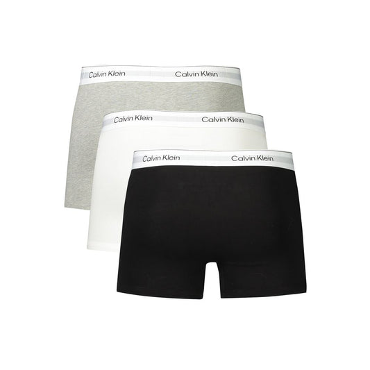 Calvin Klein Gray Cotton Men Boxer Calvin Klein Black