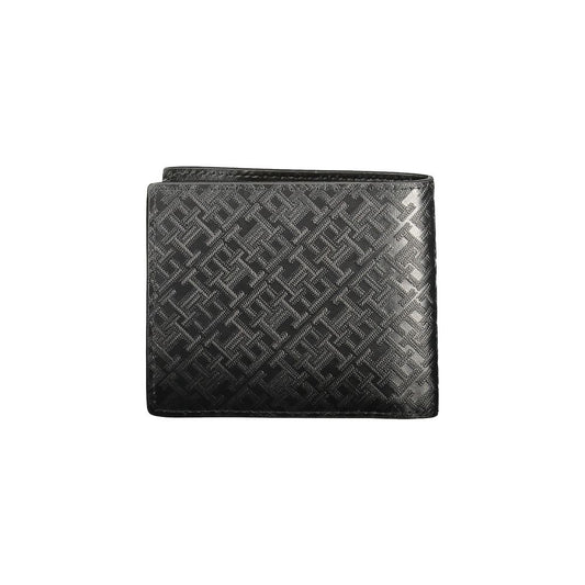 Tommy Hilfiger Black Leather Men Wallet Tommy Hilfiger Dark Slate Gray