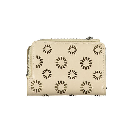 Desigual Beige Polyethylene Wallet Desigual Wheat