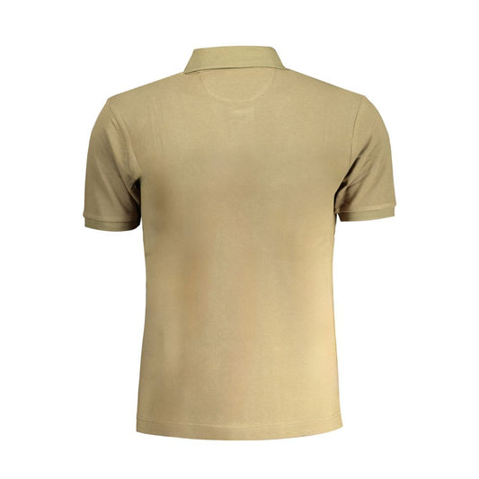 La Martina Green Cotton Polo Shirt La Martina Dark Khaki