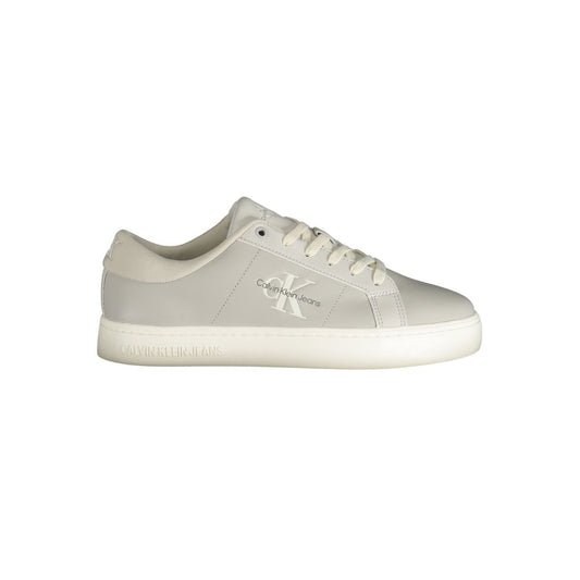 Calvin Klein Gray Leather Men Sneaker