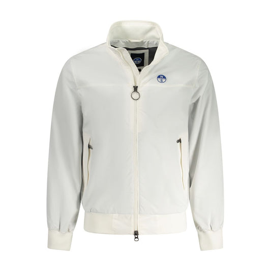 North Sails White Polyamide Jacket North Sails Light Gray