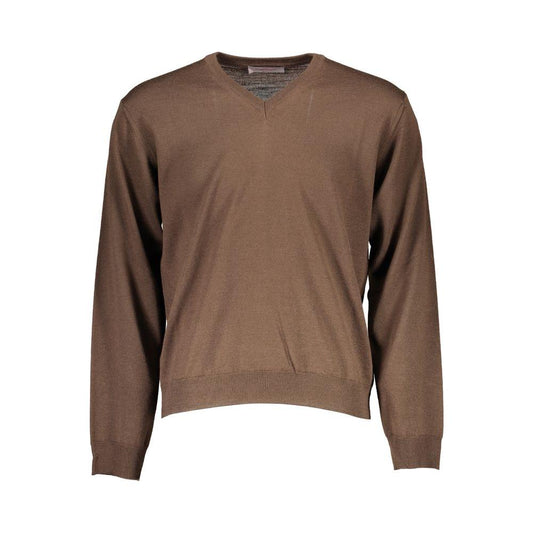 Romeo Gigli Brown Wool Men Sweater