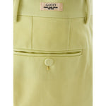 Gucci Lime Yellow Polyester Pants 747163ZAOST7555_46