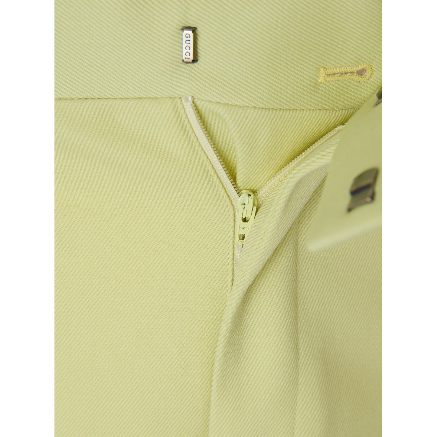 Gucci Lime Yellow Polyester Pants 747163ZAOST7555_46