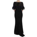 Dolce & Gabbana Black Floral Lace Long Bodycon Maxi Dress NOC10084-2