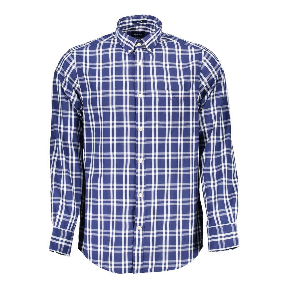 Gant Blue Cotton Men Shirt