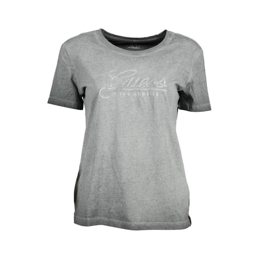 Guess Jeans Black Cotton Women T-Shirt