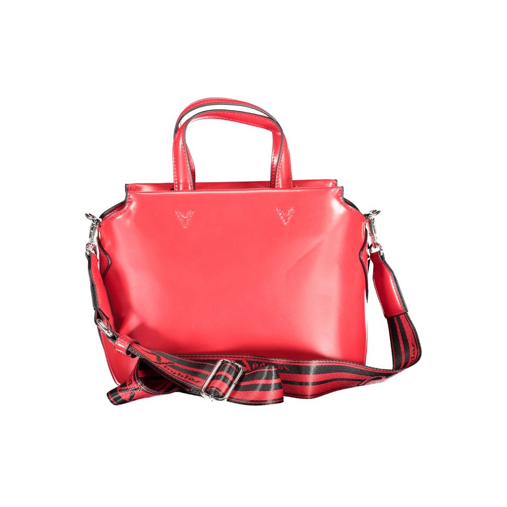 Front view with bag zipped and handles upright.