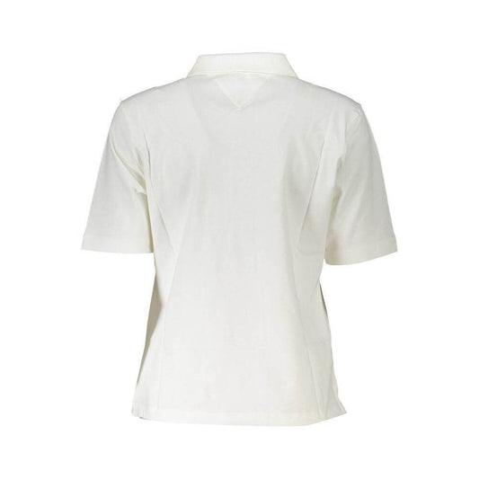 Tommy Hilfiger White Cotton Polo Shirt TO-36874-XS