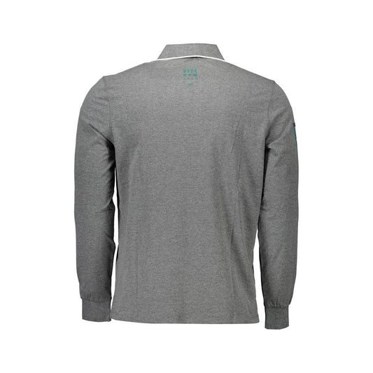U.S. POLO ASSN. Gray Cotton Men Polo Shirt