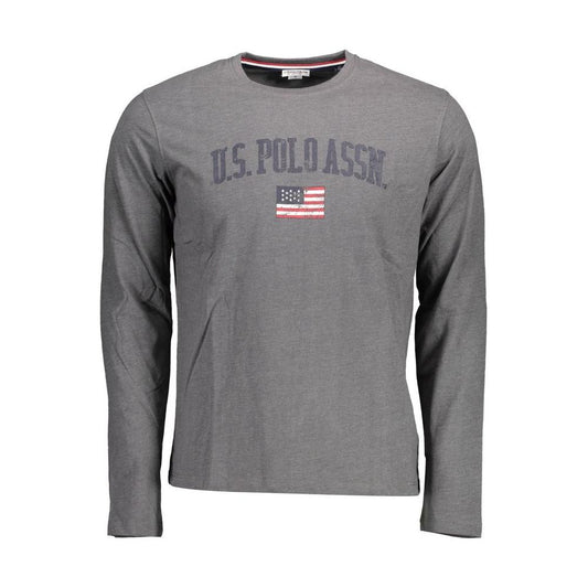 U.S. POLO ASSN. Gray Cotton Men T-Shirt
