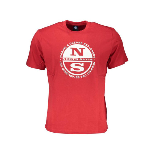 North Sails Red Cotton T-Shirt