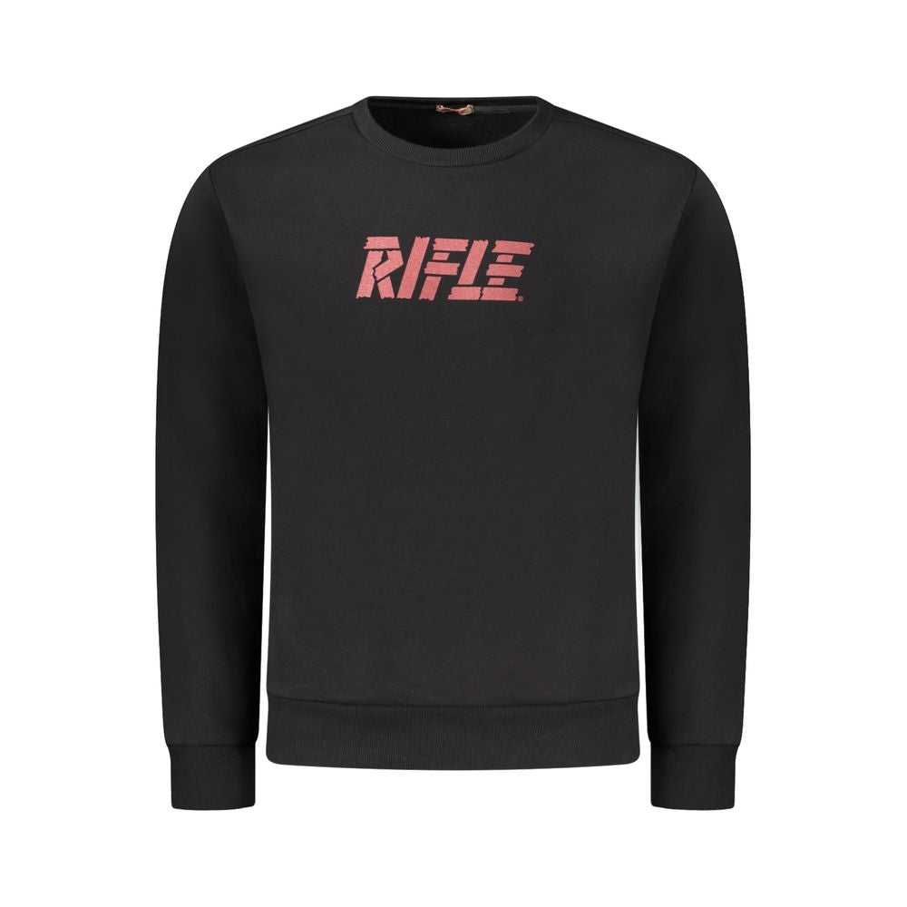 Rifle Black Cotton Sweatshirt