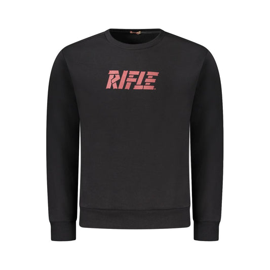 Rifle Black Cotton Sweatshirt